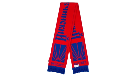 Dawm Logo Scarf (FW16) - Red/Blue