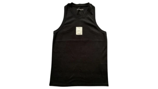 Tank Top with Patch - Black