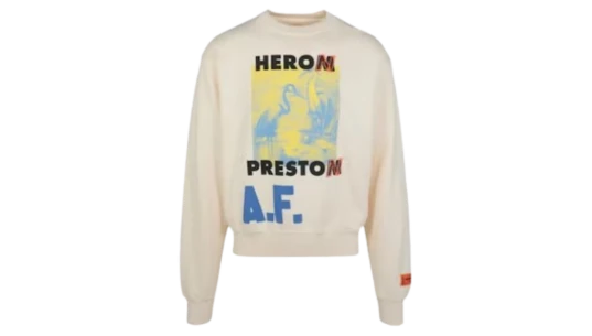 A.F. Authorized Oversized Crewneck - White
