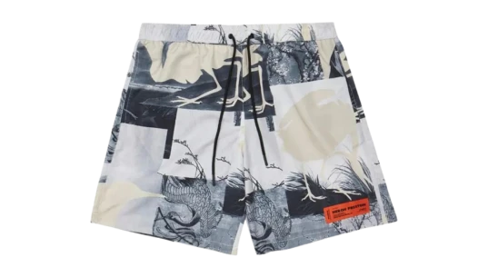 Cutout Swimshorts - Grey