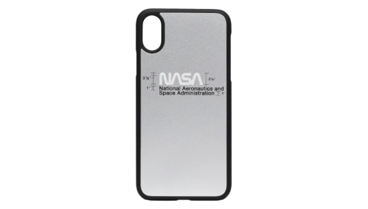 NASA Print iPhone XS Case - Black/Grey/White