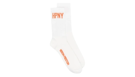 HPNY Long Socks - White/Orange