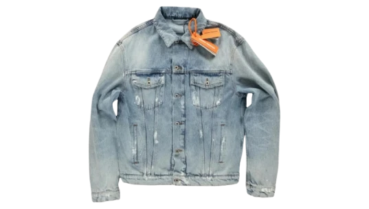 Super Distressed Denim Jacket - Blue