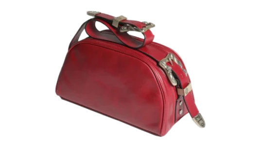 Belt Strap Purse - Burgundy