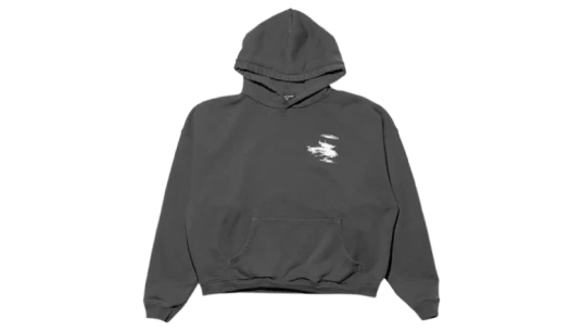 Graphic-Print Hoodie - Dark Grey