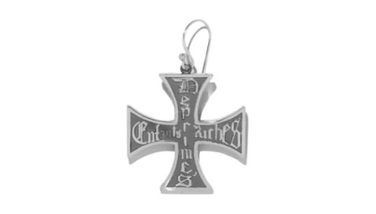Cross Earring - Sterling Silver