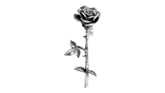 Rose Earring - Silver