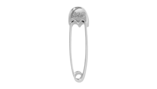 Safety Pin Earring - Silver