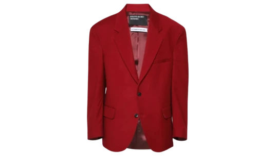 Single-Breasted Blazer - Red