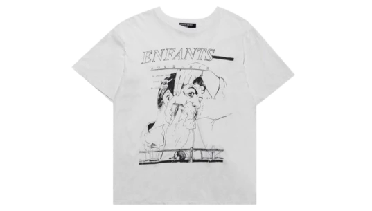 Distressed Graphic-Print T-Shirt - White/Black