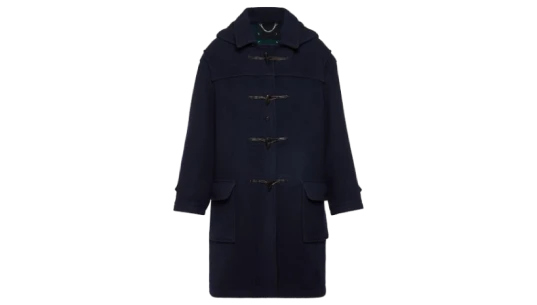 Reversible Wool Coat - Blue