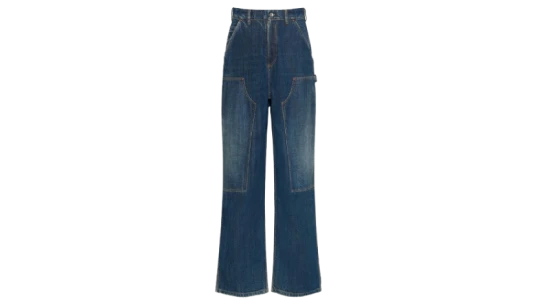 Wide-Leg Jeans - Blue Wash