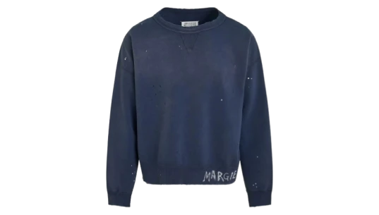 Handwritten Logo Sweatshirt - Washed Purple