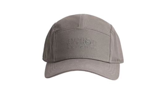 Cotton Numeric Logo Cap - Grey