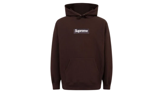 Box Logo Hoodie - Dark Brown