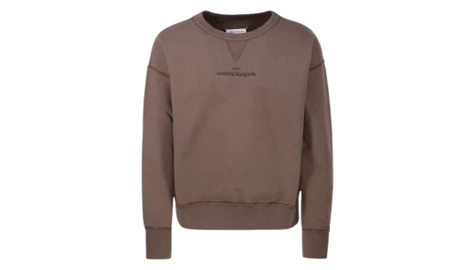 MM Paris Logo Embroidered Sweatshirt - Brown