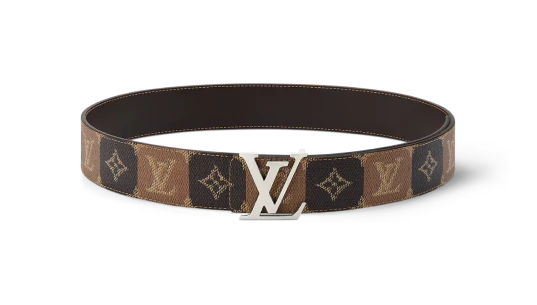 LV Initiales College Monogram Heritage 40mm Reversible Belt - Brown