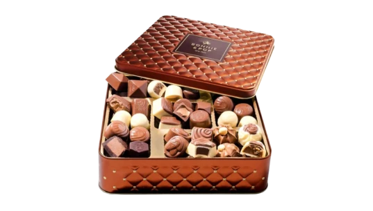 Candy Gift Box with Assorted Milk, Dark & White Chocolate Truffles