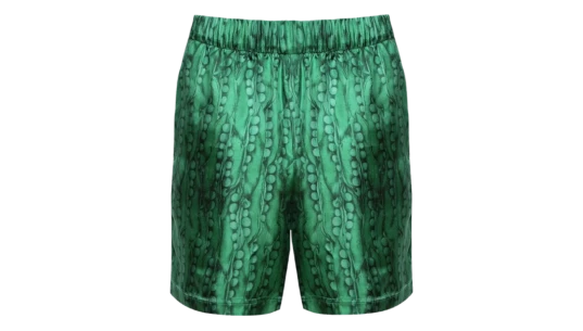 Formal Elasticated Shorts - Green