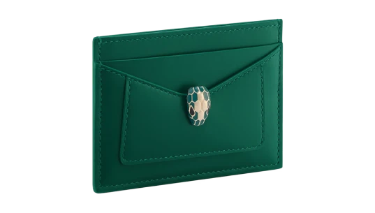 Serpenti Forever Card Holder - Green
