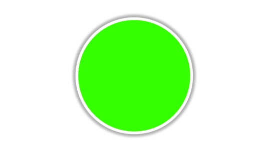 Green Solid Colour Sticker