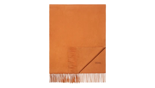 Oasi Cashmere Scarf - Carrot Orange