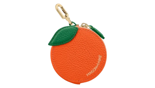The SABRÉMOJI Fruit Coin Purse - Orange/Green