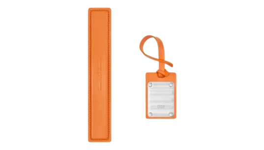Logo-Detail Address Tag - Orange