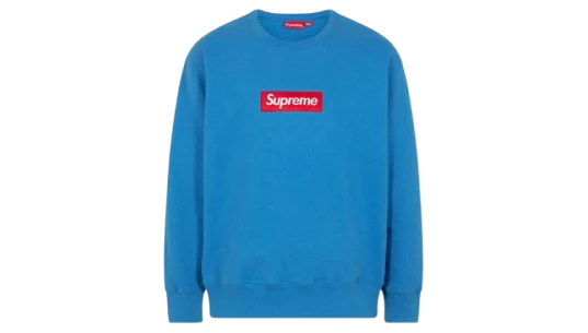 Box Logo Crew-Neck Sweashirt AW22 - Blue/Red