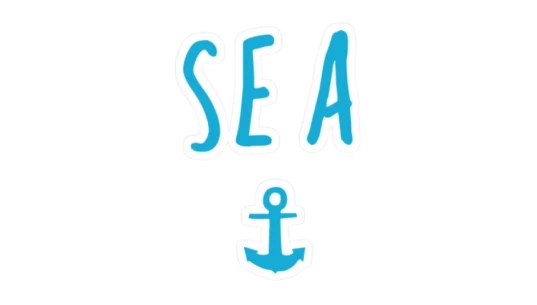 Sea Sail Anchor Sticker