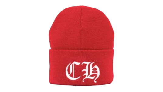 Ribbed Beanie Hat - Red