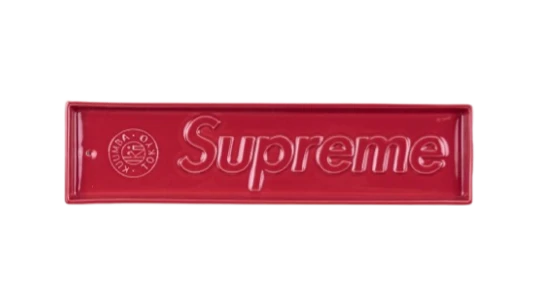 Ceramic Incense Tray (6cm x 25cm) - Red