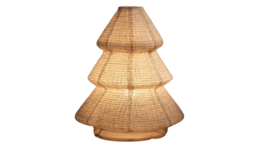 Linen Christmas Tree Lamp 46cm