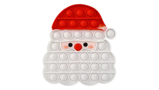 Santa Claus Face Pop It - Red/White