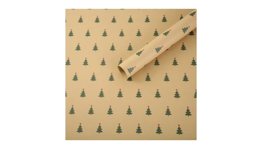 Christmas Wrapping Paper - Beige