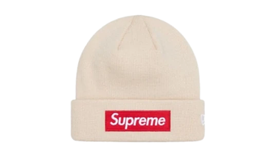New Era Box Logo Beanie FW24 - Stone