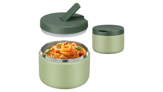Insulated Vacuum Food Jar - Green