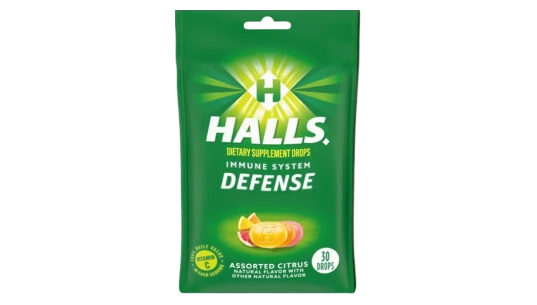 HALLS Defense Assorted Citrus Vitamin C Drops 30 Count
