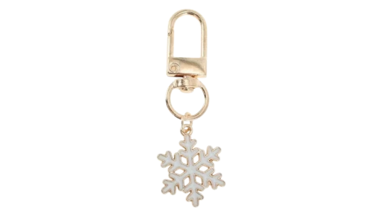 Snowflake Keychain - Gold