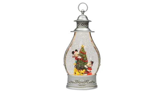 Disney Christmas Snow Globe Lantern Mickey & Minnie LED