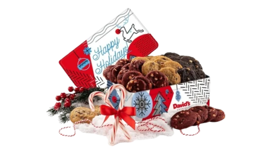 Happy Holidays Christmas Cookies Gift Box