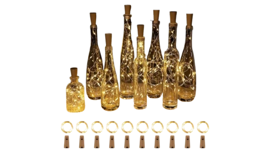 Wine Bottle Lights With Cork 10 Pack