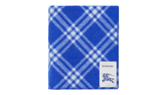 Wool Check Blanket - Knight