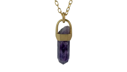 Talisman Amethyst Necklace - Purple
