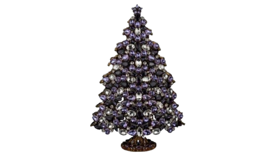 Festive Yule Christmas Tree - Purple