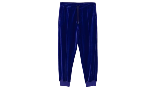Velvet Track Pants - Plum Purple