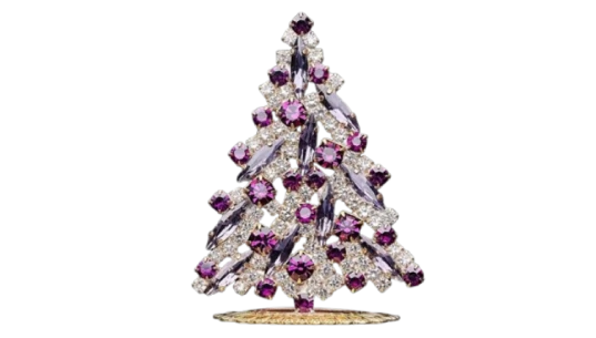 Rhinestone Crystal Tabletop Christmas Tree 