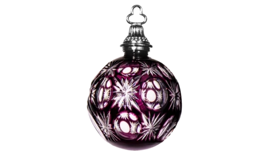 Annual Ornament 2010 Bauble 2.9" - Purple