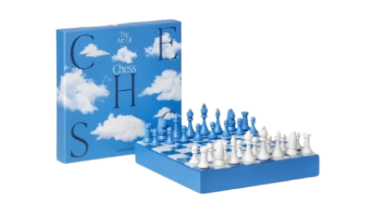 Classic Chessboard - White/Blue