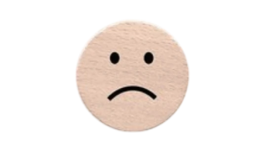 Sad Face Magnet - Black/White